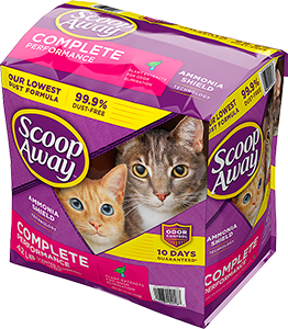 Scoop Away Complete Performance Cat Kitty Low Dust Litter 42 lb Bag 